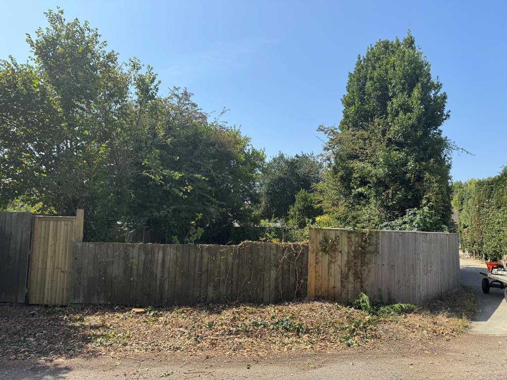 Lot: 12 - LAND WITH POTENTIAL - View of fence and lane to side